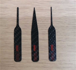 Dspiae CFBS01 Irregular Carbon Fiber Sanding Stick Set Includes 1 Each CFB-01, CFB-02, CFB-03