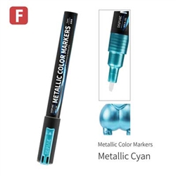 Dspiae MKA06 Super Metallic Color Paint Marker Metallic Cyan