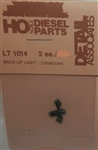 Detail Associates 1014 HO Headlights Diesels Plastic Back-Up Light for Canadian Diesels Pkg 2