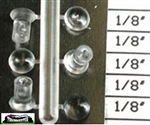 Detail Associates 1710 HO Headlight Lenses Pkg 12 12" .138" Diameter