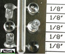 Detail Associates 1710 HO Headlight Lenses Pkg 12 12" .138" Diameter