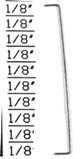 Detail Associates 2220 HO Pilot Grab Irons SW/GP 8'4" Pkg 6