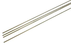 Detail Associates 2501 Round Brass Wire Pkg 4 .006" Diameter HO Scale 1/4" N Scale 1"