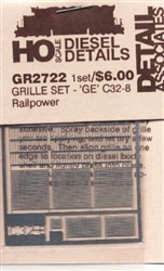 Detail Associates 2722 HO GE Air Grilles C32-8/C44-9