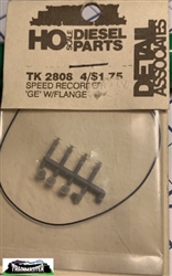 Detail Associates 2808 HO Speed Recorders Pkg 4 GE Type