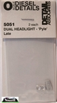 Detail Associates 5051 O Pyle Dual Headlight Pewter Pkg 2