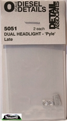 Detail Associates 5051 O Pyle Dual Headlight Pewter Pkg 2