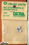 Detail Associates 5065 O MU Receptacle/Stand Pewter Pkg 2