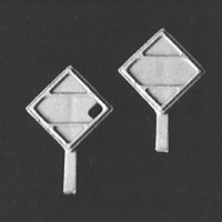 Detail Associates 6237 HO Tank Car Parts Placards pkg 8