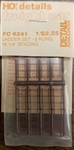 Detail Associates 6241 HO Ladder Sets 8-Rung