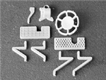 Detail Associates 6402 HO Brakewheel & Gear pkg(2) Miner Style