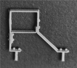 Detail Associates 6413 HO Freight Car Stirrups Offset Bottom Mount Pkg 8 Double