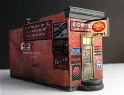 Downtown Deco 1084 HO Cooter's Liquor Cast-Hydrocal Kit