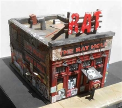 Downtown Deco 2030 N The Rat Hole Cast Hydrocal Kit with Signs