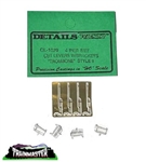 Details West 1029 HO "Trombone" Cut Levers w/Brackets pkg(4) Style II