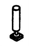 Details West 157 HO Firecracker Radio Antenna Brass pkg 5