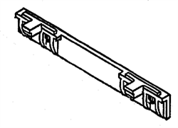 Details West 197 HO Fuel Tank Brackets EMD End-Type pkg(2)