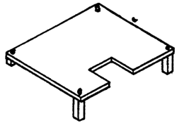 Details West 222 HO Antenna Mounting Stands Pkg 2 Style 1
