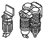 Details West 226 HO Salem Type Air Filter Set pkg(2)