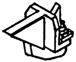 Details West 240 HO Fuel Tank Brackets GE-Style pkg 4