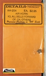 Details West 254 HO Nathan Air Horns K3 w/All Bells Forward