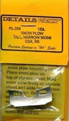 Details West 256 HO Snow Plows CSX Transportation Norfolk Southern