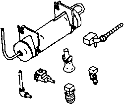 Details West 263 HO Air Tanks For 4- & 6-Axle GE Locomotives