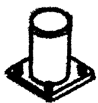 Details West 276 HO Radio Antenna "Can" Type pkg(2)