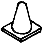 Details West 278 HO Radio Antenna "Cone" Type pkg(2)