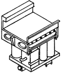 Details West 308 HO Air Dryer Filter Cylinder/Box Style For Late Era Model GE and EMD Locomotives Pkg 2