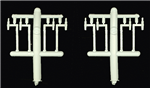 Details West 330 HO Locomotive Sander Brackets 4 & 6-Axle Trucks Pewter