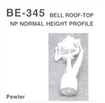 Details West 345 HO Roof-Mount Bell For Northern Pacific/Other Roads Normal Height