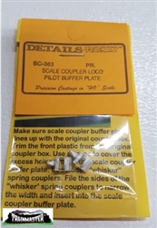 Details West 363 HO Scale Coupler Loco Pilot Buffer Plate 1 Pair