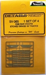 Details West 365 HO Diesel Cab Sun Visor with Tracks Brass pkg 4