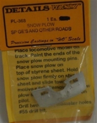 Details West 368 HO Snow Plows GE Diesel Locotomovies Southern Pacific and Other Roads