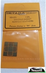 Details West 371 HO Etched Knuckle Basket For Norfolk Southern Locomotives