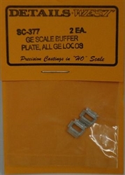 Details West 377 HO Scale Coupler Buffer Plate For General Electric Diesels