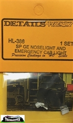 Details West 386 HO SP GE Noselight & Emergency Cab Light 1 Set DTW386 Details West