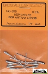 Details West 388 HO HEP Cables for Amtrak Locomotives pkg 8
