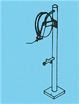 Details West 453 HO Air Stand w/Hose For Engine & Freight Car Shops