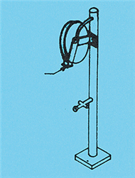 Details West 453 HO Air Stand w/Hose For Engine & Freight Car Shops