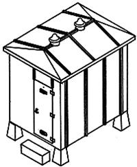 Details West 907 HO Instrument Shed 6 x 8'