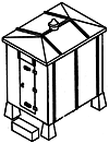 Details West 908 HO Electric Relay Cabinets 5 x 7'