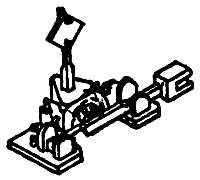 Details West 916 HO Switch Stands Ground Throw pkg 2