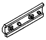 Details West 922 HO Rail Bars 2-Bolt Fish Plate Code 70