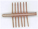 Details West 934 HO Code 70 Railbars 4- & 6-Bolt Brass Pkg 12