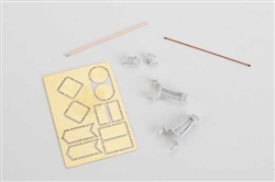 Details West 961 HO Racor 112 Switch Stand w/Etched Targets pkg 2