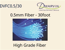 Dwarvin FC0530 DVFC0.5/30 End-Glow Fiber Optic Cable 30 Feet 0.5mm