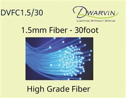 Dwarvin FC1530 DVFC1.5/30 End-Glow Fiber Optic Cable 30 Feet 1.5mm