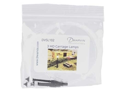 Dwarvin SL102BL HO DVSL102BL Fiber-Lit Carriage Street Lamps Black pkg (3)